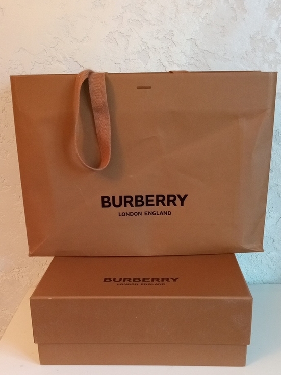 Burberry Shoes - Burberry Tan Brown Branded Box With Shopping Bag